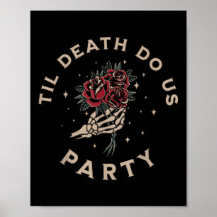 Póster Hasta La Muerte, Fiesta Novia Groom Bachelorette P