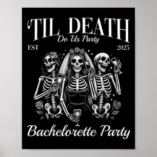Póster Hasta la muerte nos hace el Fiesta Retro Skeleton 