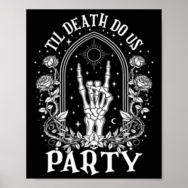 Póster Hasta la muerte nos hace la Fiesta Retro Halloween (Frente)