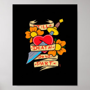Póster Hasta la muerte, ¿somos parte de Vintage Tattoo Cl
