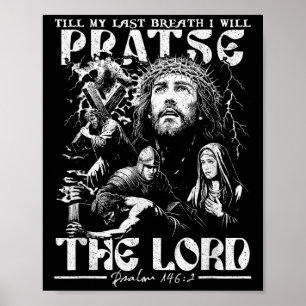 Póster Hasta Mi Último Respiro Alabaré Al Señor Dios Fai.