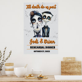 Póster Hasta que la muerte nos separe Bienvenida de boda 