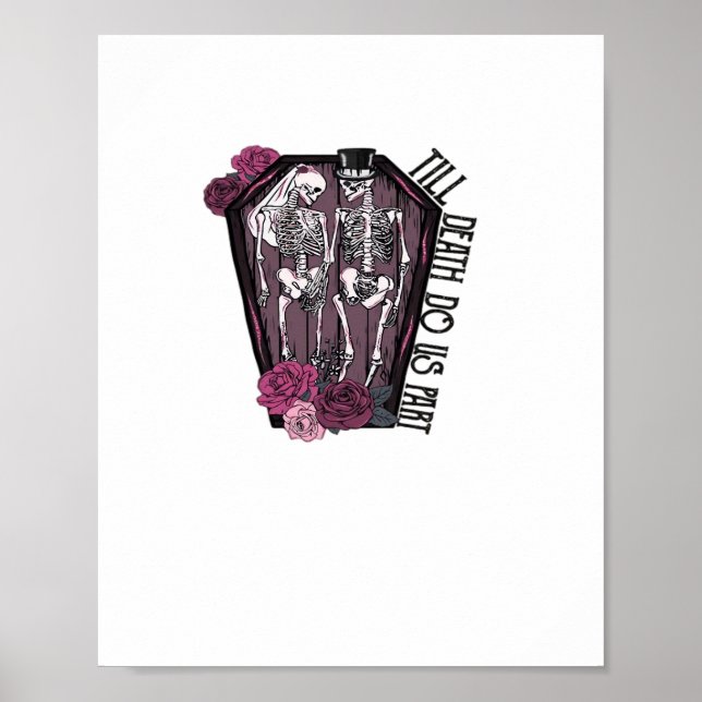 Póster Hasta que la muerte nos separe, disfrazar la idea (Frente)