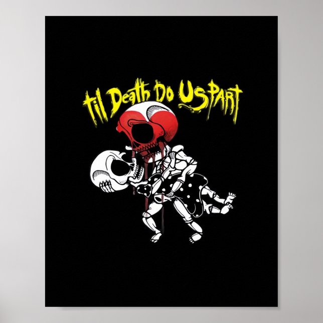 Póster Hasta que la muerte nos separe - Pareja de esquele (Frente)