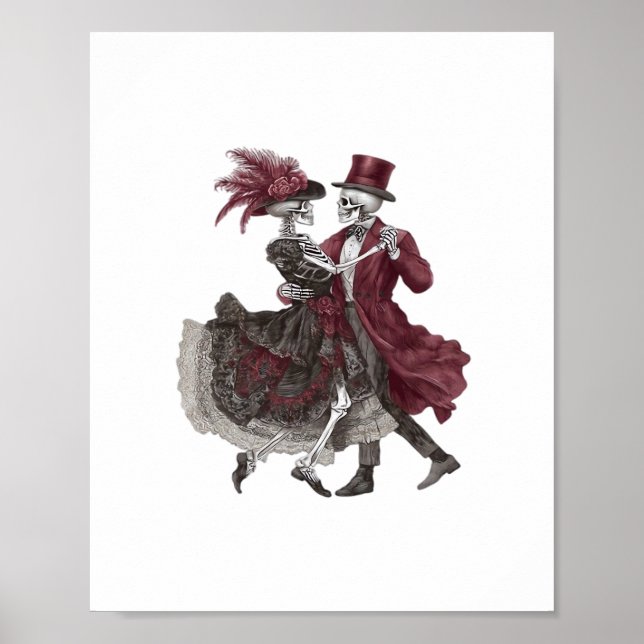 Póster Hasta que la muerte nos separe - Pareja de esquele (Frente)