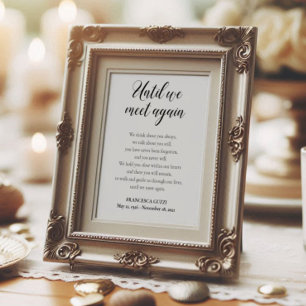 Póster Hasta que nos reconozcamos de nuevo, poema conmemo