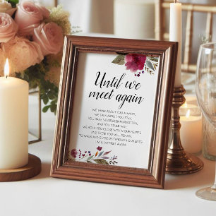 Póster Hasta que nos volvamos a encontrar Bodas Florales