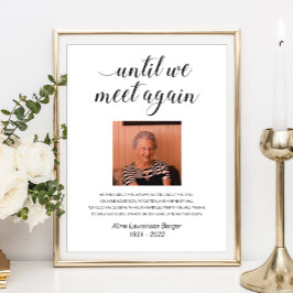 Póster Hasta que nos volvamos a encontrar Elegante Poema