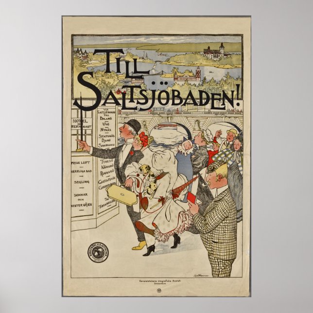 Póster Hasta Saltsjöbaden ~ Se Vidare Länken. Elin Westma (Frente)