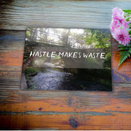 Póster Haste hace poster del puente del proverbio de los