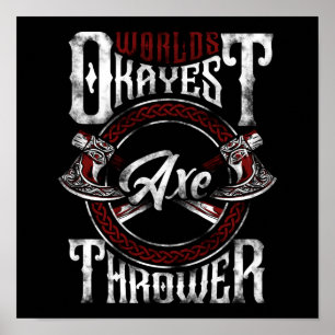 Póster Hatchet Ax arroja al mejor leñador del mundo