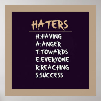 Póster Haters poster