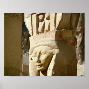 Póster Hathor-headed column, from the Chapel of