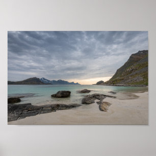 Póster Haukland Beach Lofoten
