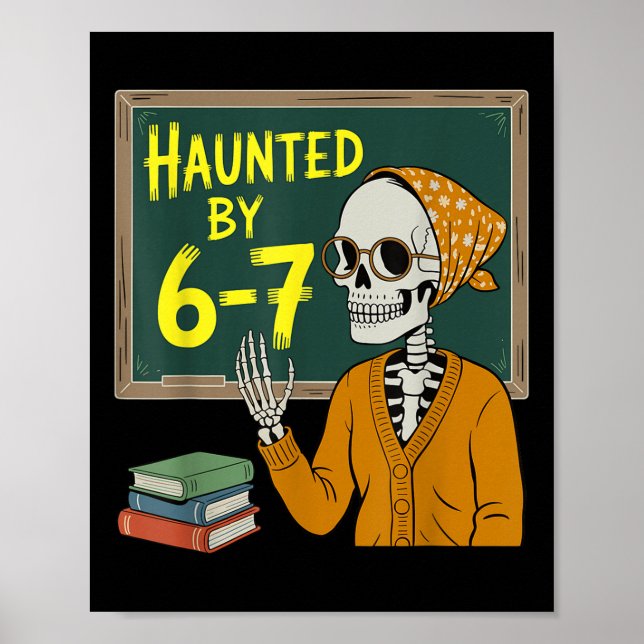 Póster Haunted Funny 67 Six Seven Meme Matching 6 7 Costu (Frente)