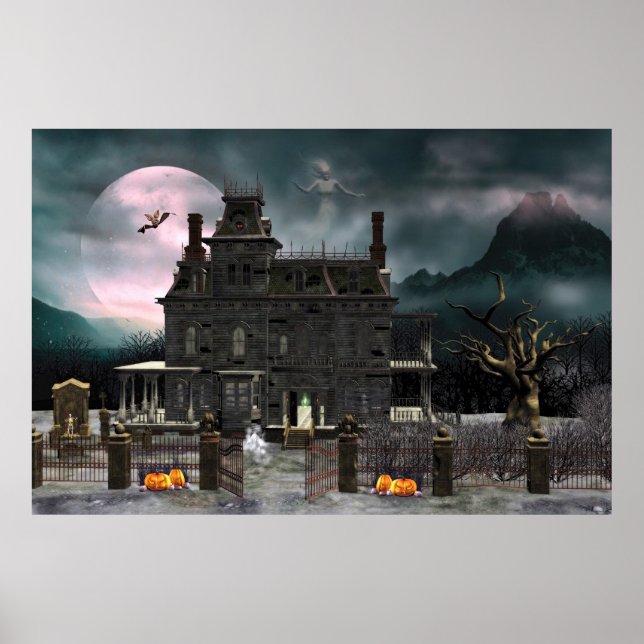 Póster Haunted Halloween House 2 Poster (Frente)