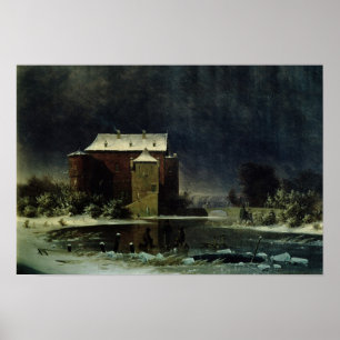 Póster Haunted House in the Snow, 1848