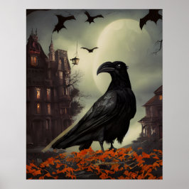 Póster Haunted House Raven