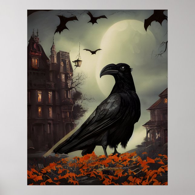 Póster Haunted House Raven (Frente)