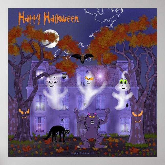 Póster Haunted House with Orbs (Frente)