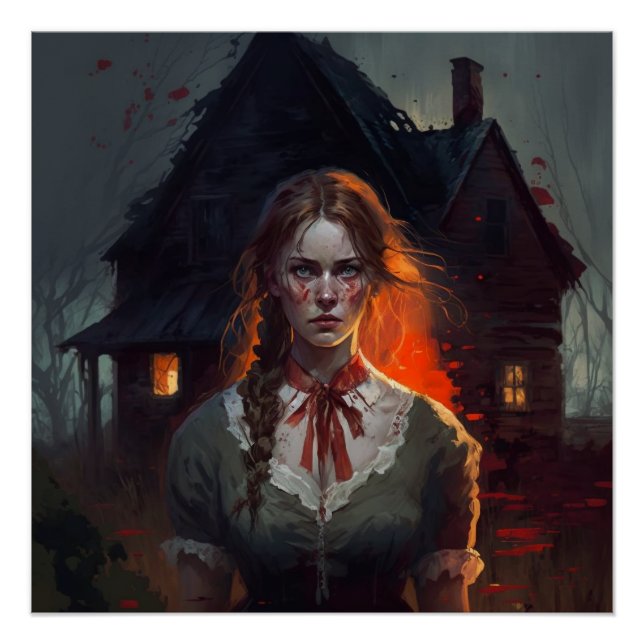 Póster Haunting house (Anverso)