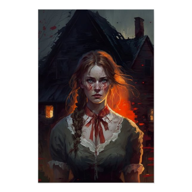 Póster Haunting house (Anverso)