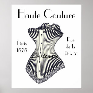 Póster Haute Couture Corset Thunder_Cove