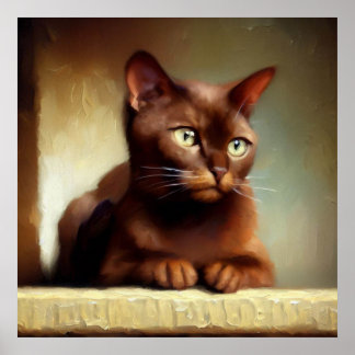 Póster Havana Brown Cat
