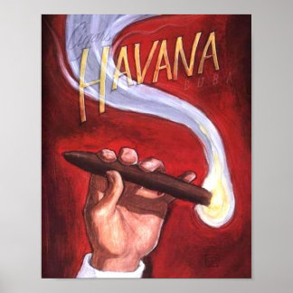 Póster Havana Cigar