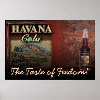 Póster HAVANA COLA ¡El sabor de la libertad! lienzo