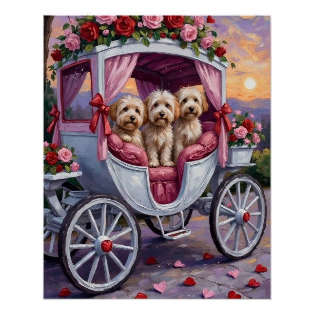 Póster Havanese Dog Valentine's Day  (Anverso)