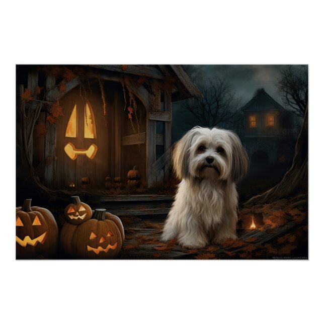 Póster Havanese Halloween Espantoso (Anverso)