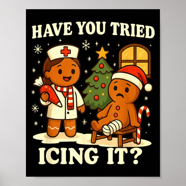 Póster Have You Tried Icing It Gingerbread Christmas  (Frente)