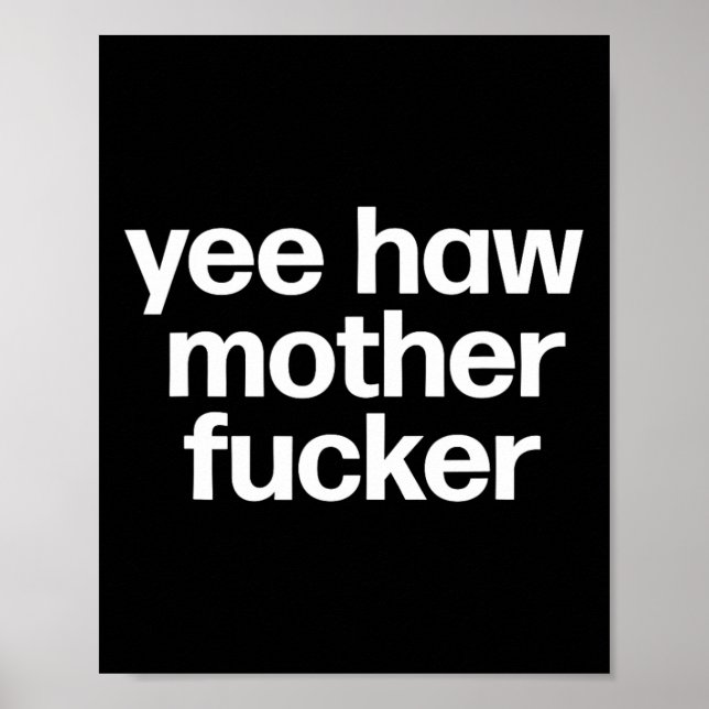 Póster Haw Mother Er Gracioso Rodeo De Redneck Sur (Frente)