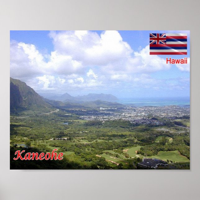 Póster Hawái - Kaneohe - (Frente)