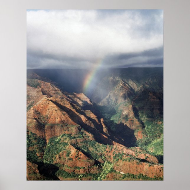 Póster Hawái, Kauai, Parque Estatal Waimea Canyon (Frente)