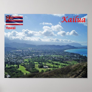 Póster Hawaii - Kailua -