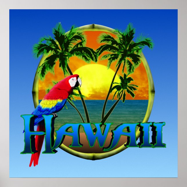 Póster Hawaii Sunset (Frente)