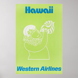 Póster Hawaiian Art Hawaii Print Western Travel Poster 