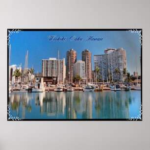 Póster Hawaiian scenes poster print