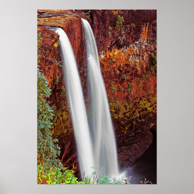Póster Hawaiian Waterfall (Frente)