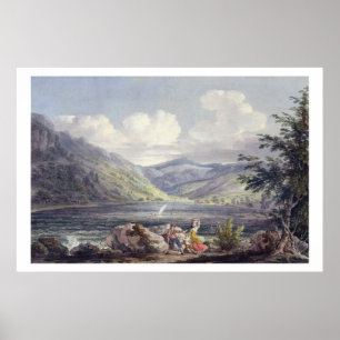 Póster Haweswater, Westmoreland, c.1795 (p/c sobre grafit