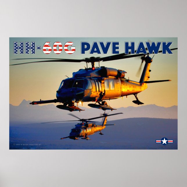 PÓSTER HAWK HH-60G PAVE (Frente)