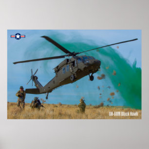 PÓSTER HAWK NEGRO UH-60M