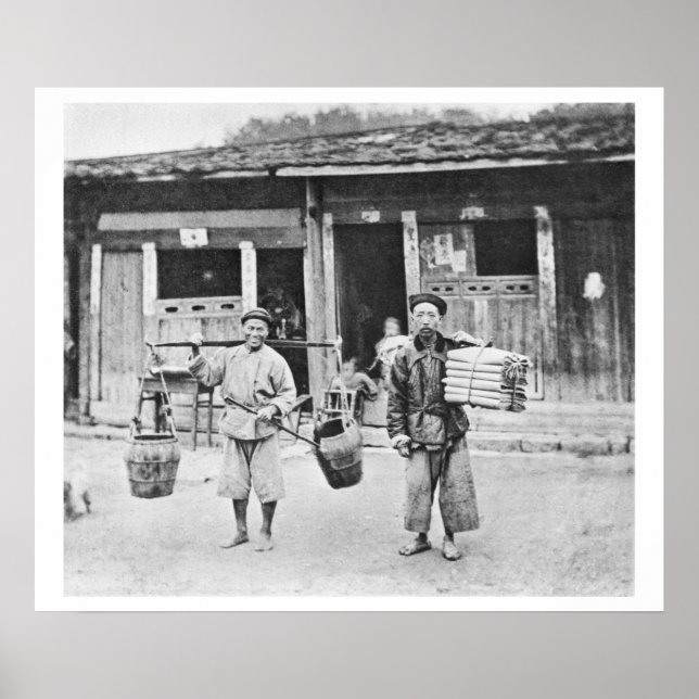 Póster Hawkers chinos, c.1870 (foto de abajo) (Frente)