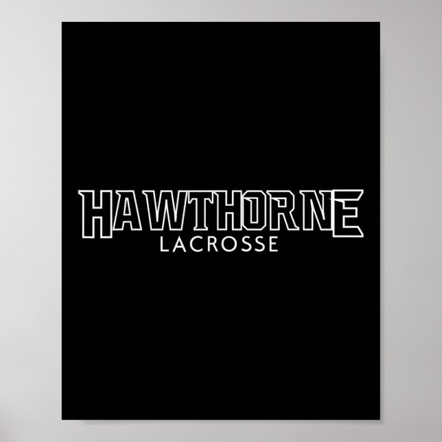 Póster Hawthorne Lacrosse 2024 (Frente)