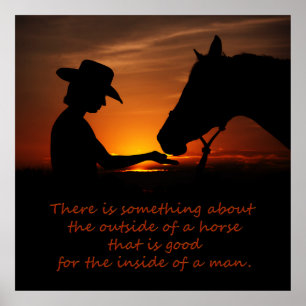 Póster Hay algo en el exterior de un caballo