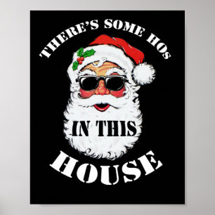 Póster Hay algunos cascos en esta casa Navidades Santa