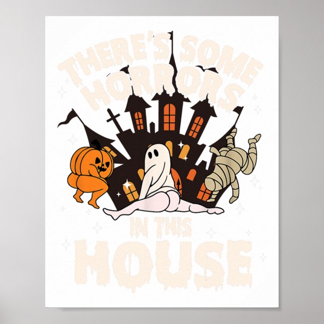 Póster Hay algunos horrores en esta casa Fantasma Hallowe (Frente)