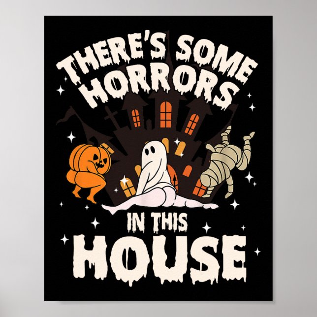 Póster Hay algunos horrores en esta casa Fantasma Hallowe (Frente)